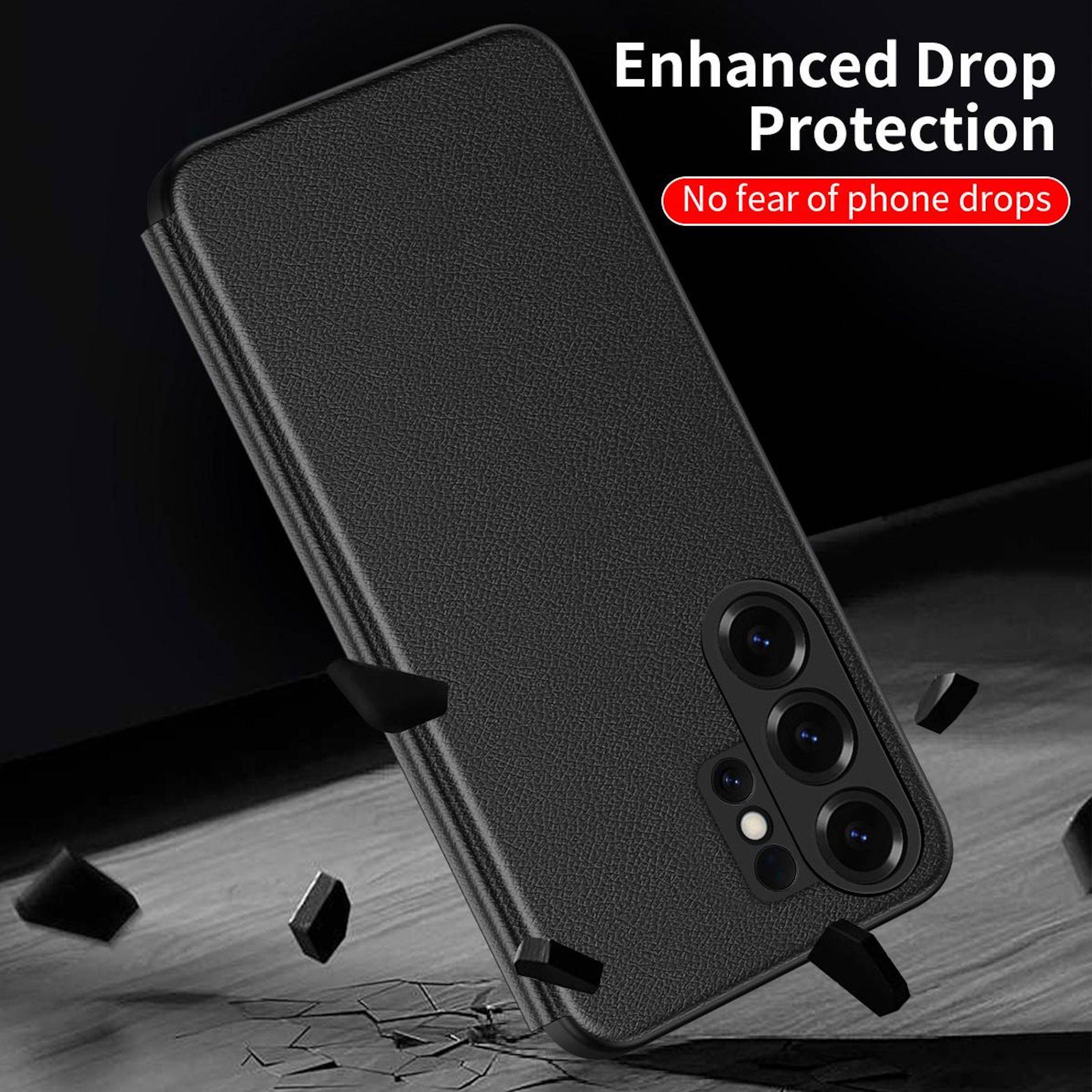 Handy Hülle Smart View für Samsung Galaxy S26 Ultra Kunstleder Flip Case Schwarz-4