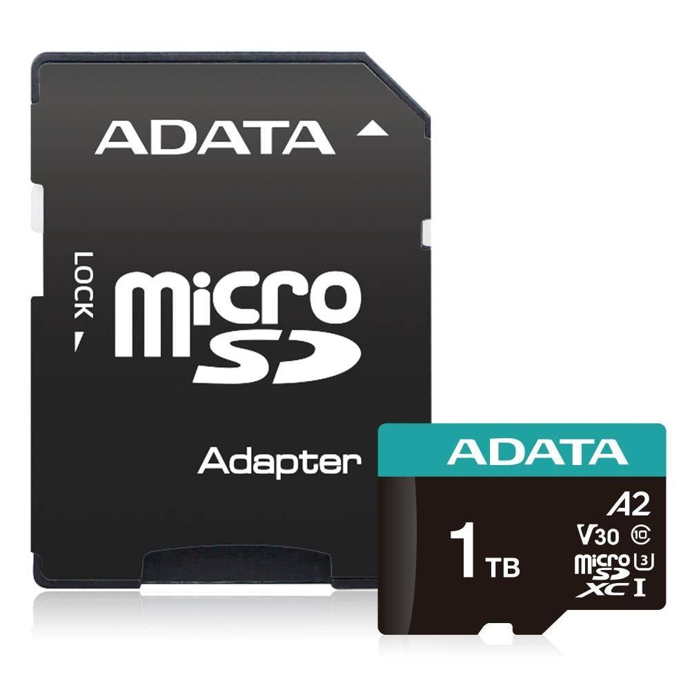 ADATA 1TB Micro SDXC Memory Card with AD. AUSDX1TUI3V30SA2-RA1-1