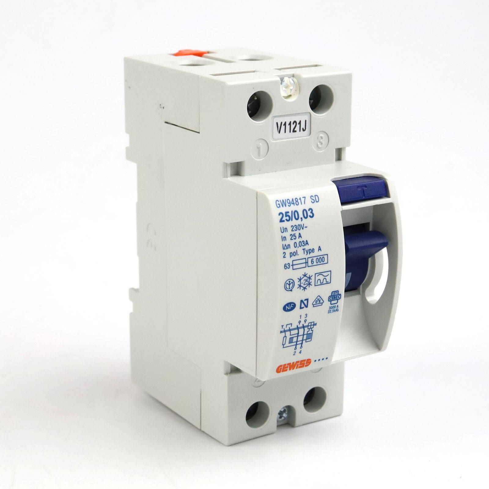 GEWISS Fehlerstromschutzschalter GW94817 OVP-2