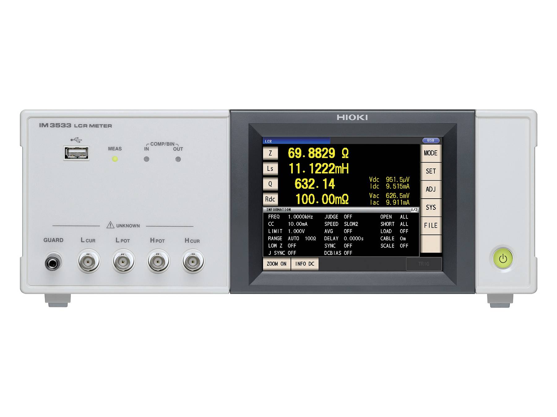 IM3533 - LCR-Messgerät, DC und 1 mHz bis 200 kHz-1