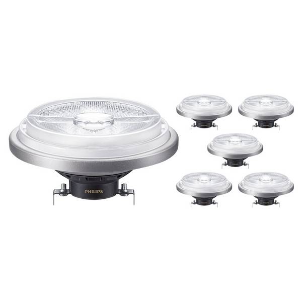 Mehrfachpackung 6x Philips MASTER LED Spot G53 AR111 14.8W 875lm 24D - 927 Extra Warmweiß | Höchs