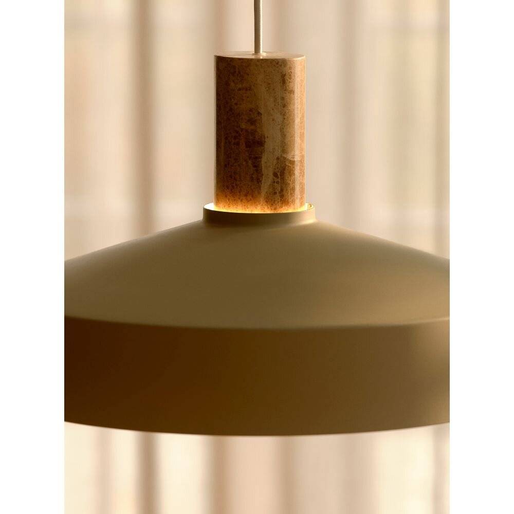 Symbolbild für Nordlux Elvas Marble Pendelleuchte Metall Beige | Geeignet für 1x E27