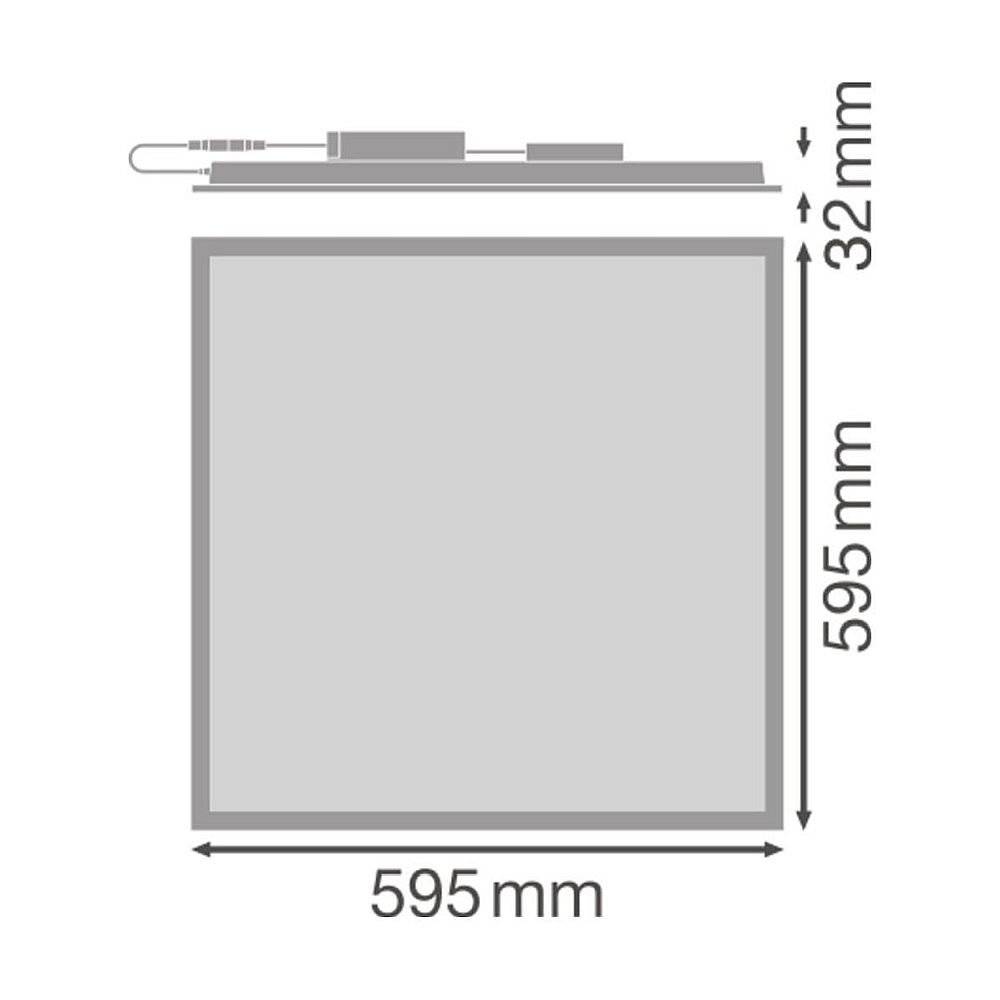 Preisbild für Ledvance LED Panel Comfort Gen 2 33W 4320lm - 865 Tageslichtweiß | 60x60cm - UGR