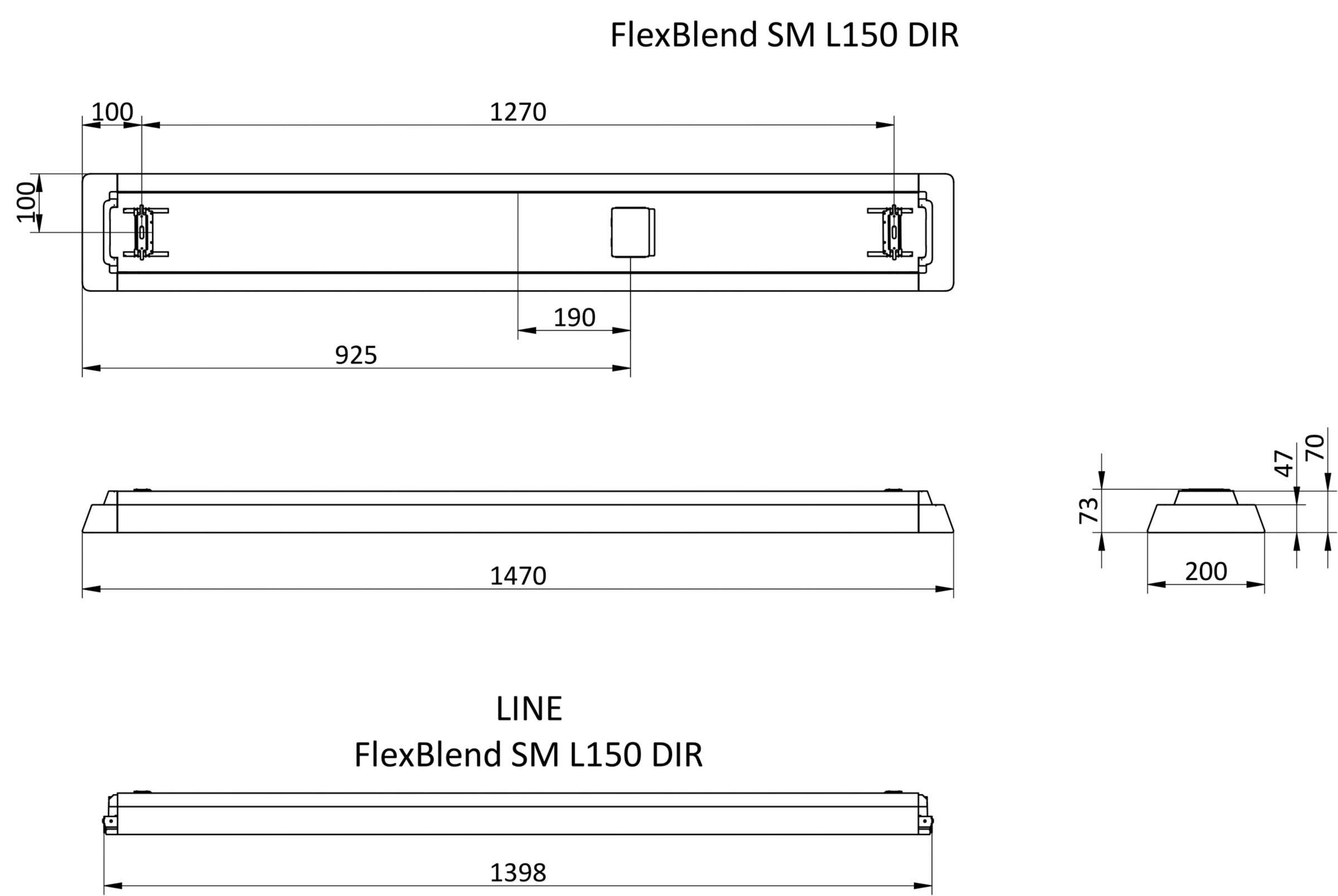Symbolbild für Philips LED Panel FlexBlend SM340C 32,5W 3500lm - 940 Kaltweiß | 150x20cm - UGR
