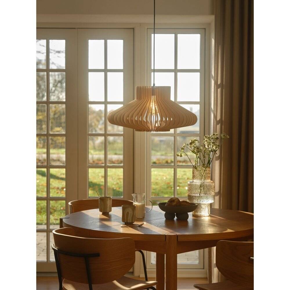 Symbolbild für Nordlux Manago Pendelleuchte Holz Braun | Geeignet für 1x E27