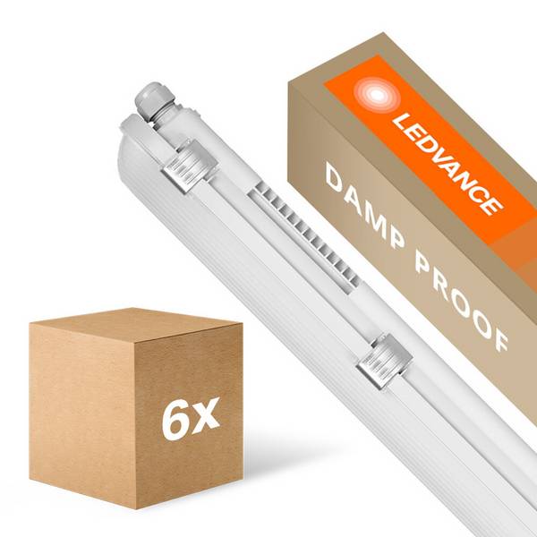 Mehrfachpackung 6x Ledvance LED Feuchtraumleuchte Feuchtigkeitsdicht 32W 4400lm - 840 Kaltweiß |