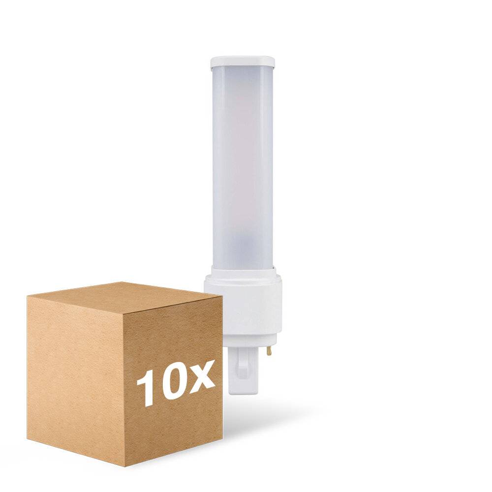 Mehrfachpackung 10x Ledvance Dulux-D LED 9W - 840 Kaltweiß | 2-Pins - Ersatz Für 26W-0
