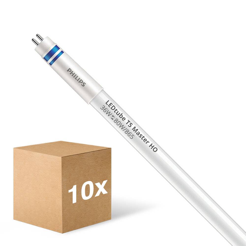 Mehrfachpackung 10x Philips LED Röhre T5 MASTER (HF) Ultra Output 36W 5600lm - 865 Tageslichtweiß-0