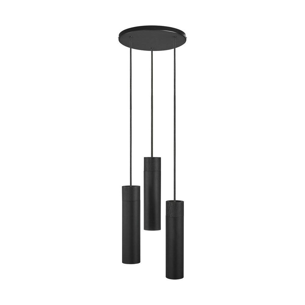 Preisbild für Nordlux Pendelleuchte Tilo Metall Schwarz | IP20 - Geeignet für 3x GU10