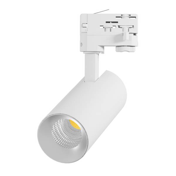 Noxion LED Schienenstrahler 3-Phasen Ecowhite Aluminium Weiß 20W 2060lm 36D - 840 Kaltweiß | UGR