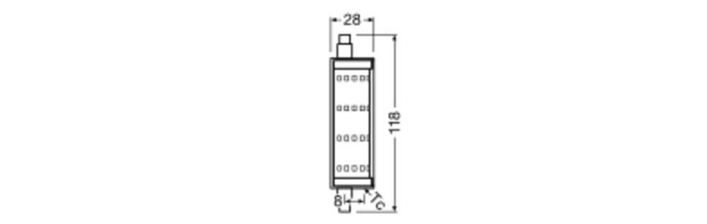 Preisbild für Ledvance Performance LED R7s doppelt Ended 118mm Klar 13W 1521lm - 827 Extra Warmweiß | Ersatz fü