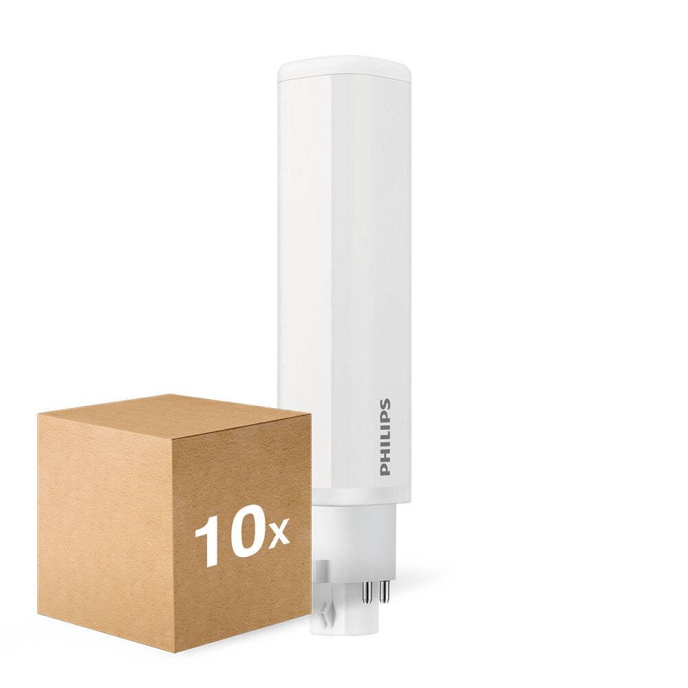 Mehrfachpackung 10x Philips CorePro PL-C LED 9.5W 990lm - 830 Warmweiß | 4-Pins - Ersatz Für 26W-0
