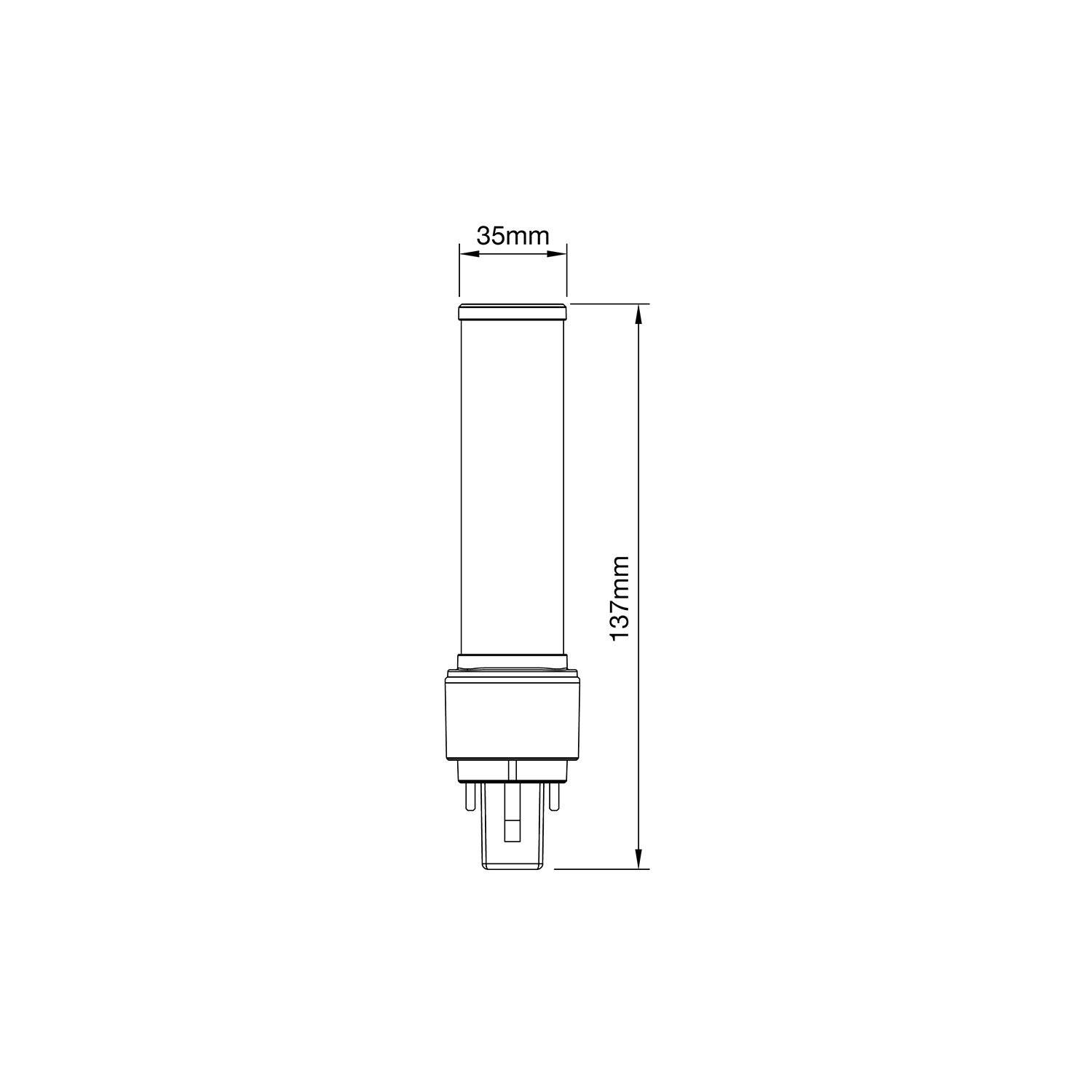 Preisbild für Noxion Lucent PL-C LED 3.6W - 840 Kaltweiß | 2-Pins - Ersatz Für 10W