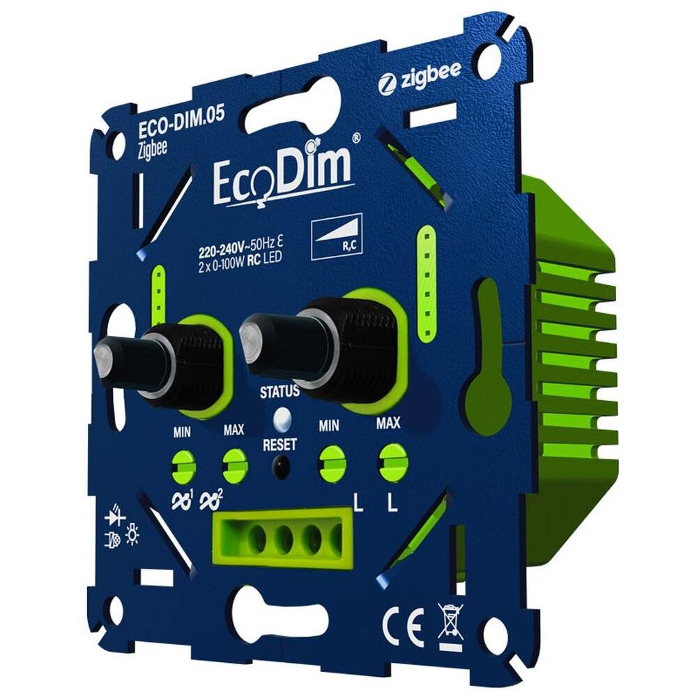 Symbolbild für EcoDim.05 LED Dimmer Zigbee DUO 0-100W (RC)