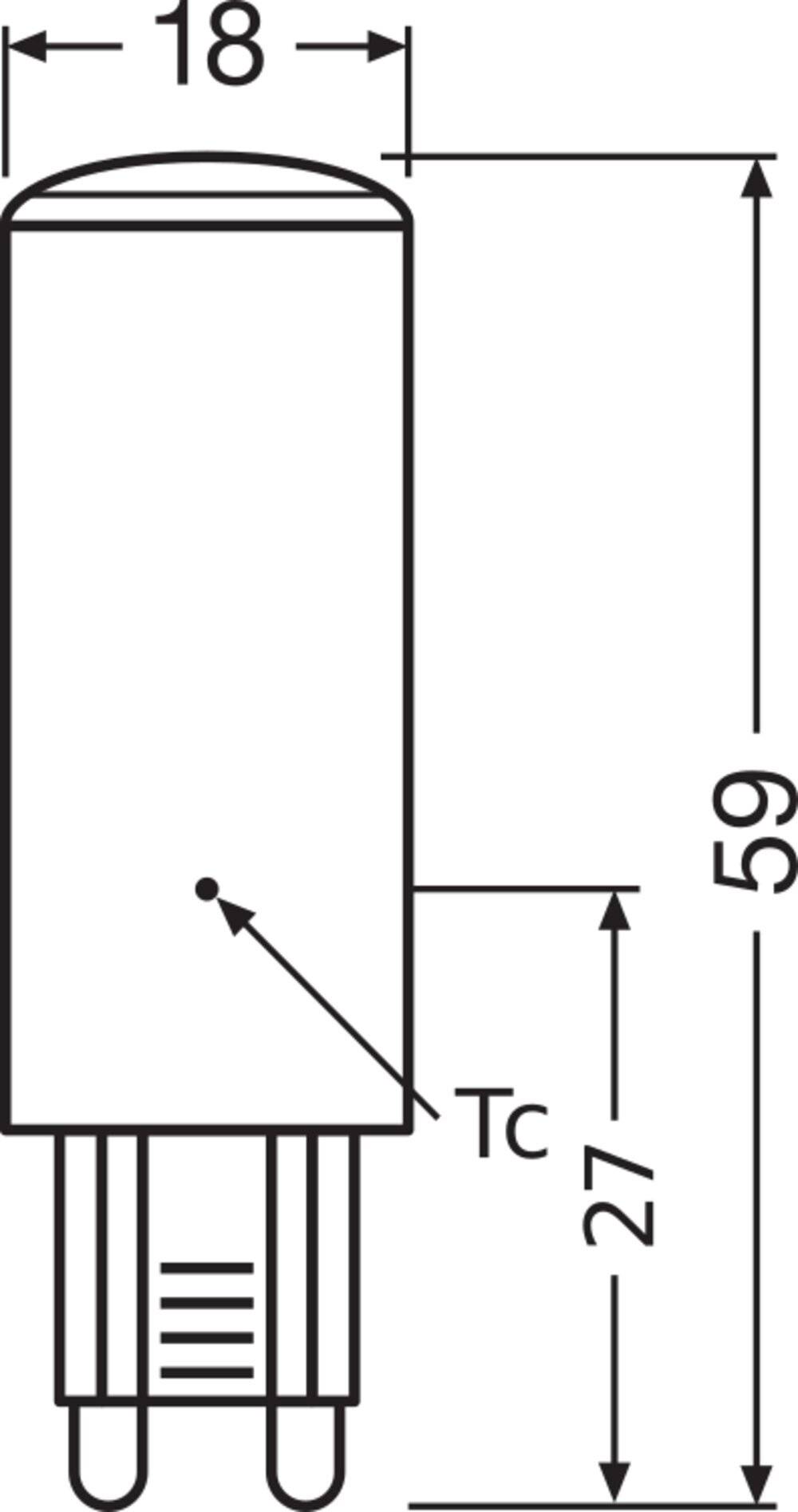 Symbolbild für Osram LED Capsule G9 Klar 4W 470lm - 827 Extra Warmweiß | 3-Stufen Dim - Ersatz Für 40W