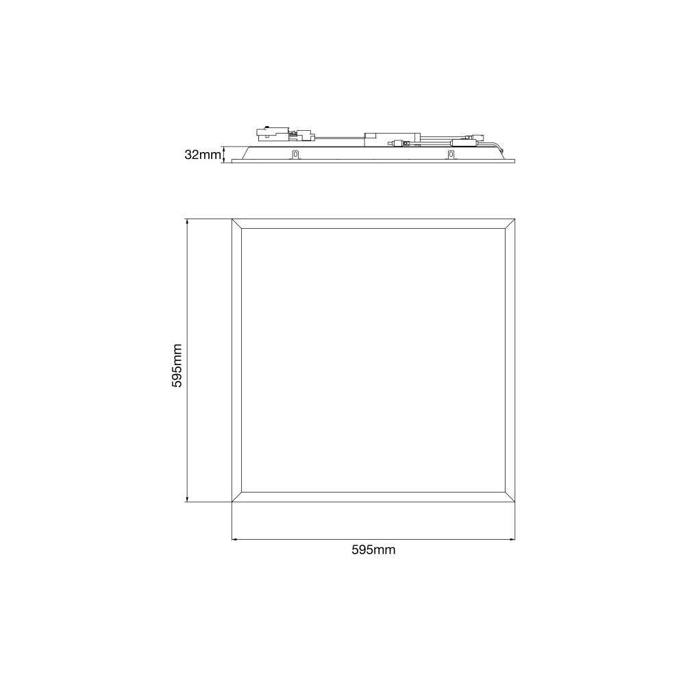 Symbolbild für Noxion LED Panel Delta Value V5 28W 3920lm - 830-840 CCT | 60x60cm - UGR