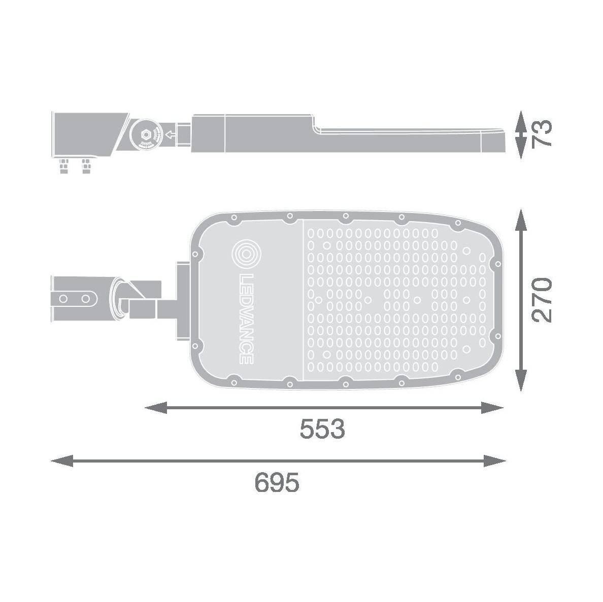 Preisbild für Ledvance LED-Mastan-/aufsatzleuchte 765, Z48-60 SLAREA#4099854080036 640 mA, 100000 h, 60 mm