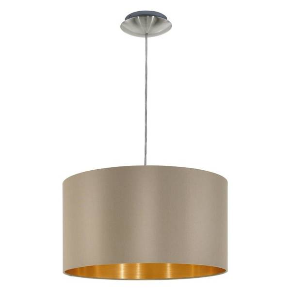 Eglo Pendelleuchte Maserlo Stahl Satin-Nickel | Geeignet für E27