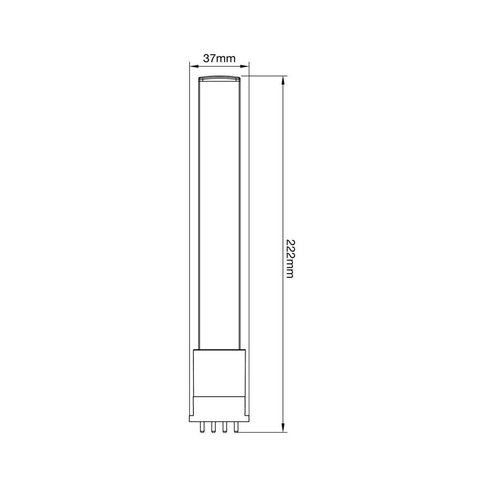 Symbolbild für Mehrfachpackung 10x Noxion Lucent PL-S LED 6W - 827 Extra Warmweiß | 4-Pins - Ersatz Für 11W
