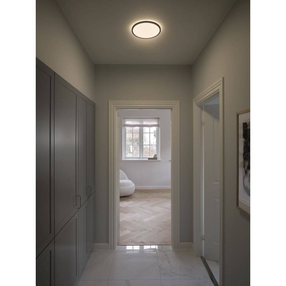 Symbolbild für Nordlux LED-Wand- und Deckenleuchte Oja 29 14.5W 830-840 1600lm Schwarz IP54 | 3-Stufen Dimmbar