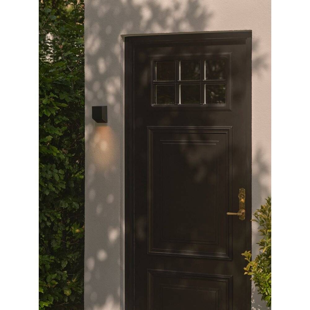 Preisbild für Nordlux Nico Wandleuchte Quadrat Aluminium Schwarz | Geeignet für 1x GU10