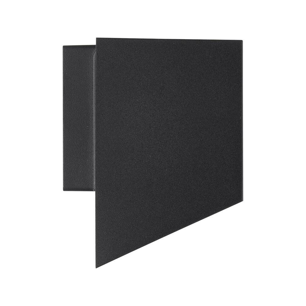 Symbolbild für Nordlux Nico Wandleuchte Quadrat Aluminium Schwarz | Geeignet für 1x GU10