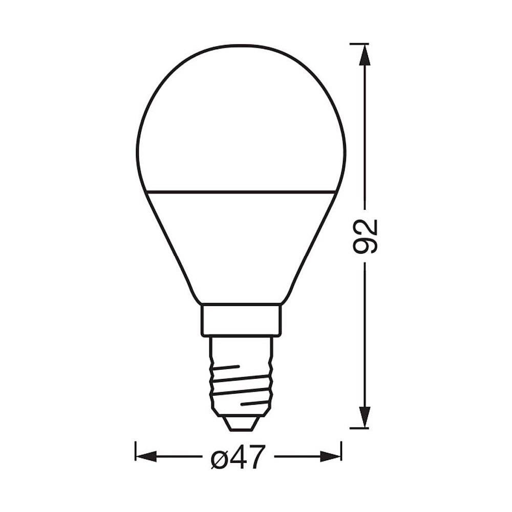 Preisbild für Osram Smart+ Matter Classic E14 Birne Matt 4.9W 470lm - 827-865 Abstimmbares Weiß | Ersatz Für 40