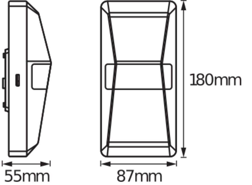 Symbolbild für LEDVANCE E PRO UPDOWN S 10W 840 IP55 DG LEDV 4058075228962 Wandleuchte mit Bewegungsmelder LED LED 10 W Schwarz