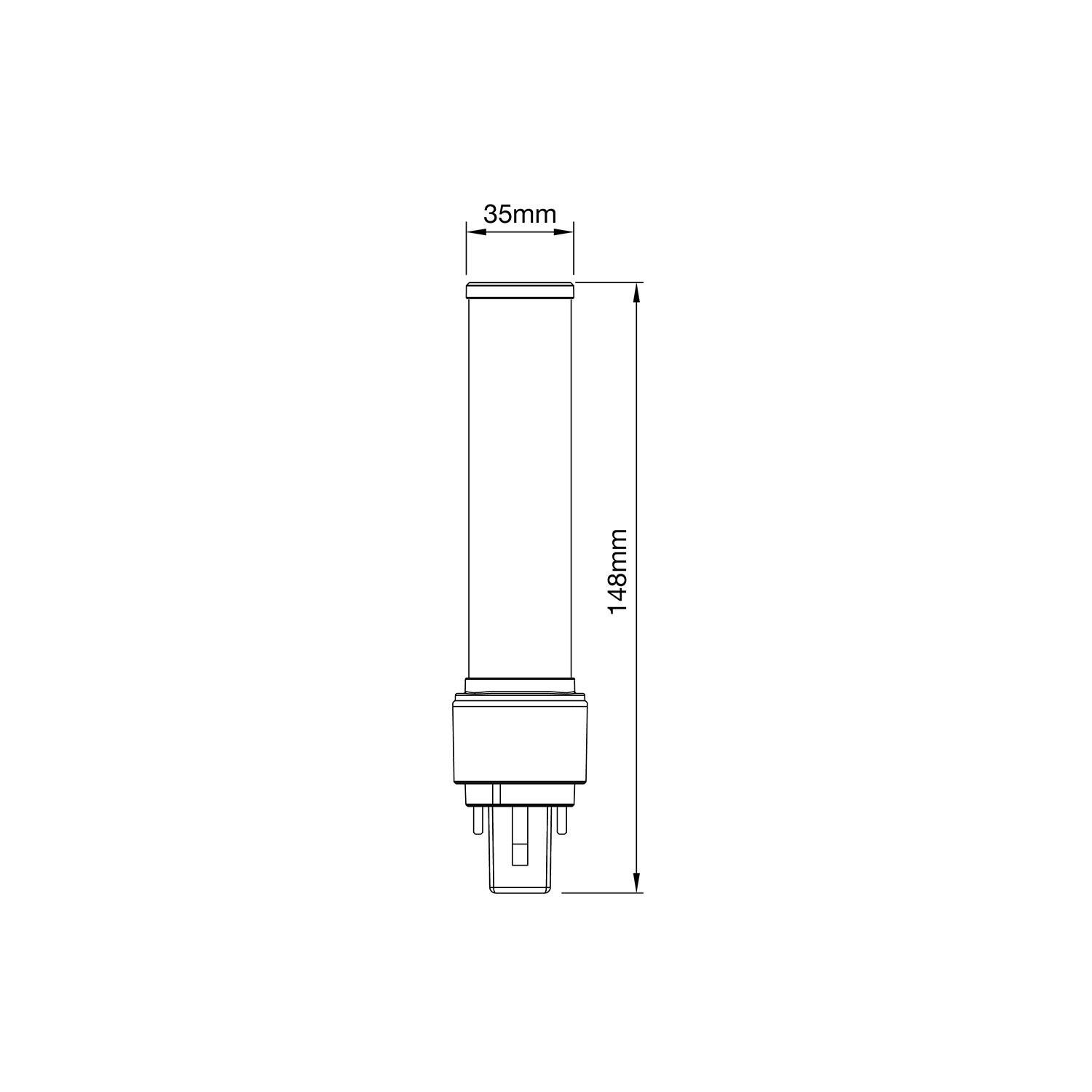 Preisbild für Noxion Lucent PL-C LED 5.2W - 840 Kaltweiß | 2-Pins - Ersatz Für 18W
