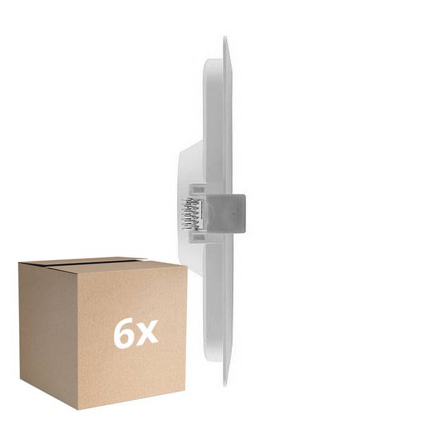 Mehrfachpackung 6x Ledvance LED Downlight Slim Quadrat SQ155 12W 1020lm 120D - 830 Warmweiß
