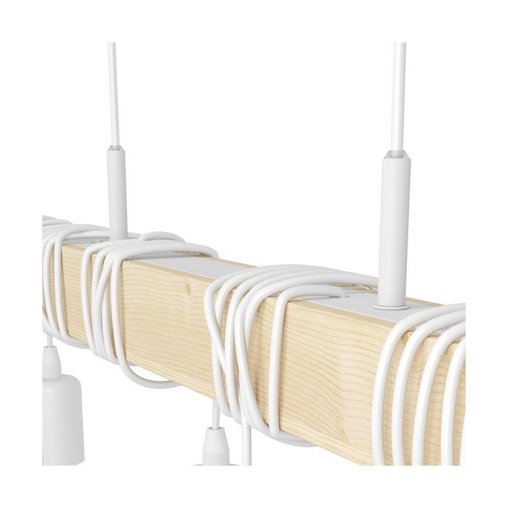 Preisbild für Eglo Pendelleuchte Townshend Stahl Weiß | IP20 - Geeignet für 4x E27