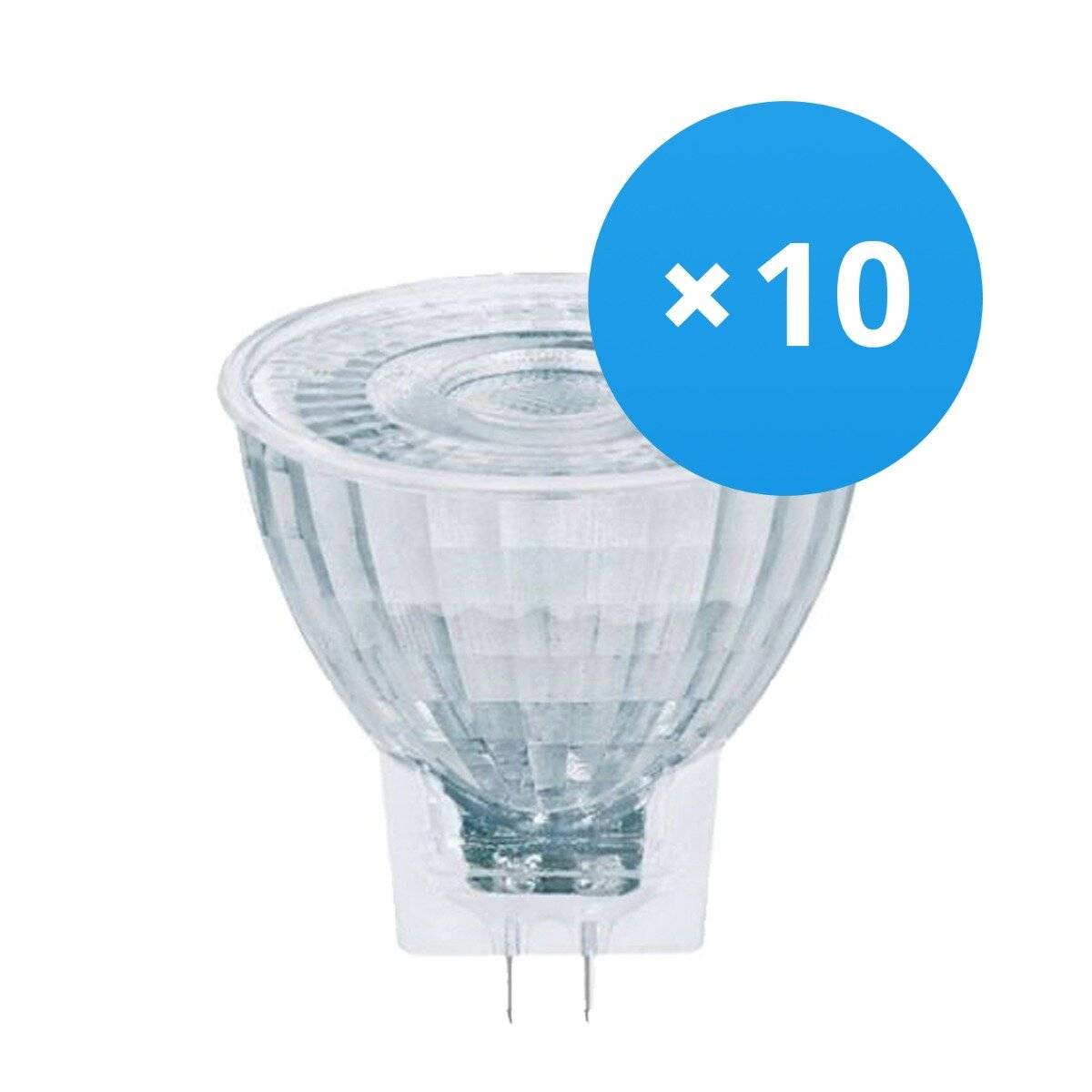 Mehrfachpackung 10x Ledvance Performance LED-Spot Reflektor GU4 MR11 4.2W 345lm 36D - 840 Kaltwei-0