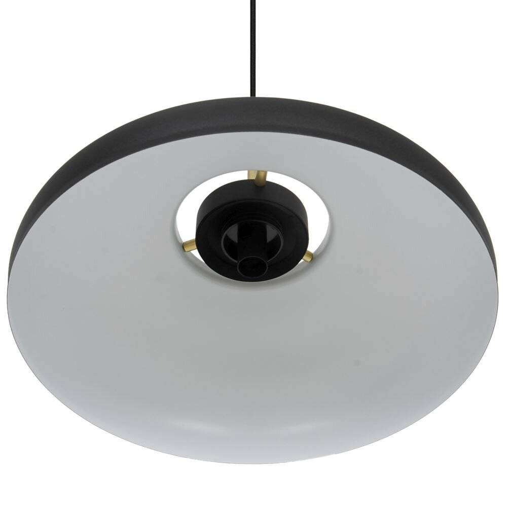 Preisbild für DFTP by Nordlux Latif Pendelleuchte Metall und Glas Schwarz | 400mm - Geeignet für E14