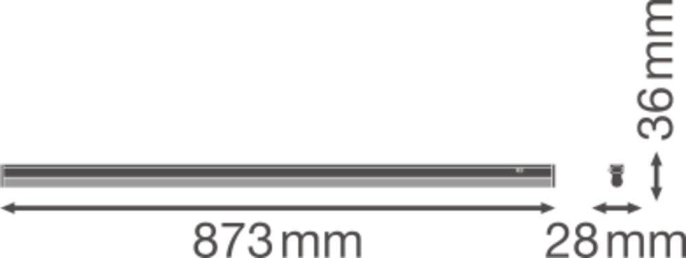 Symbolbild für Ledvance LED-Lichtleiste m.Schalter 3000K LNCOMPSWITCH90012W3K 0,08 mA, 50000 h, 12 W, 1200 lm