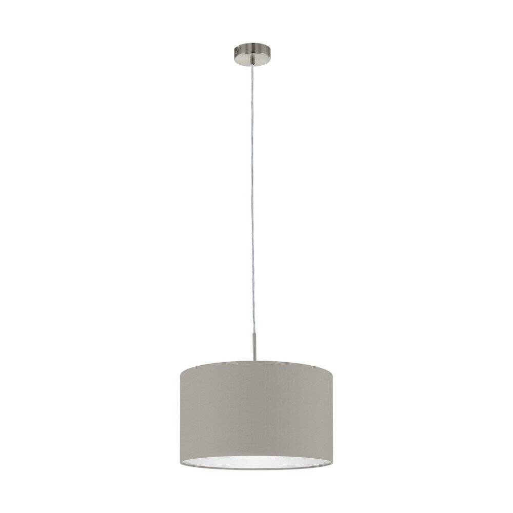 Eglo Pendelleuchte Pasteri Stahl Satin-Nickel | IP20 - Geeignet für 1x E27-0