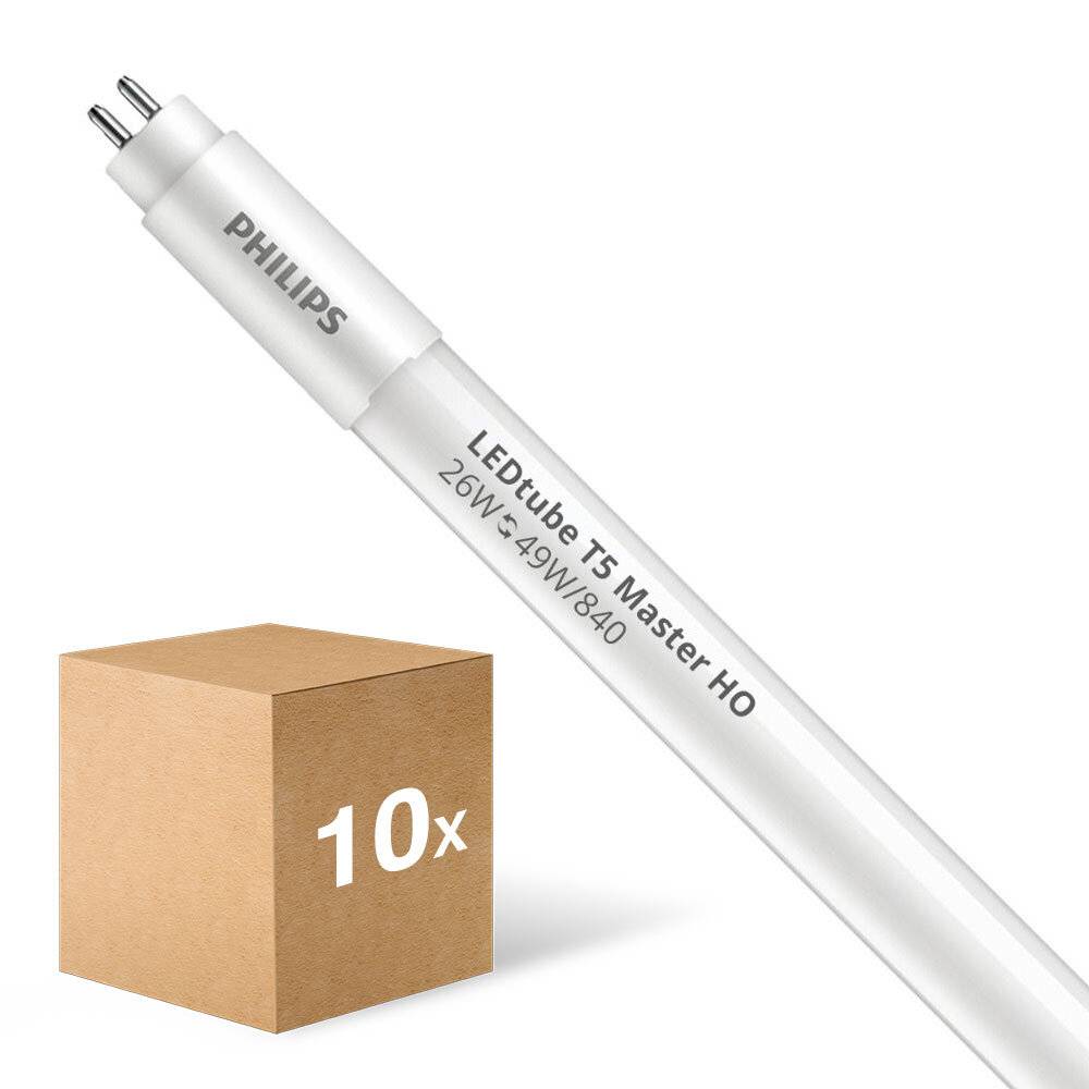 Mehrfachpackung 10x Philips LED Röhre T5 MASTER (Mains AC) High Output 26W 3900lm - 840 Kaltweiß-0