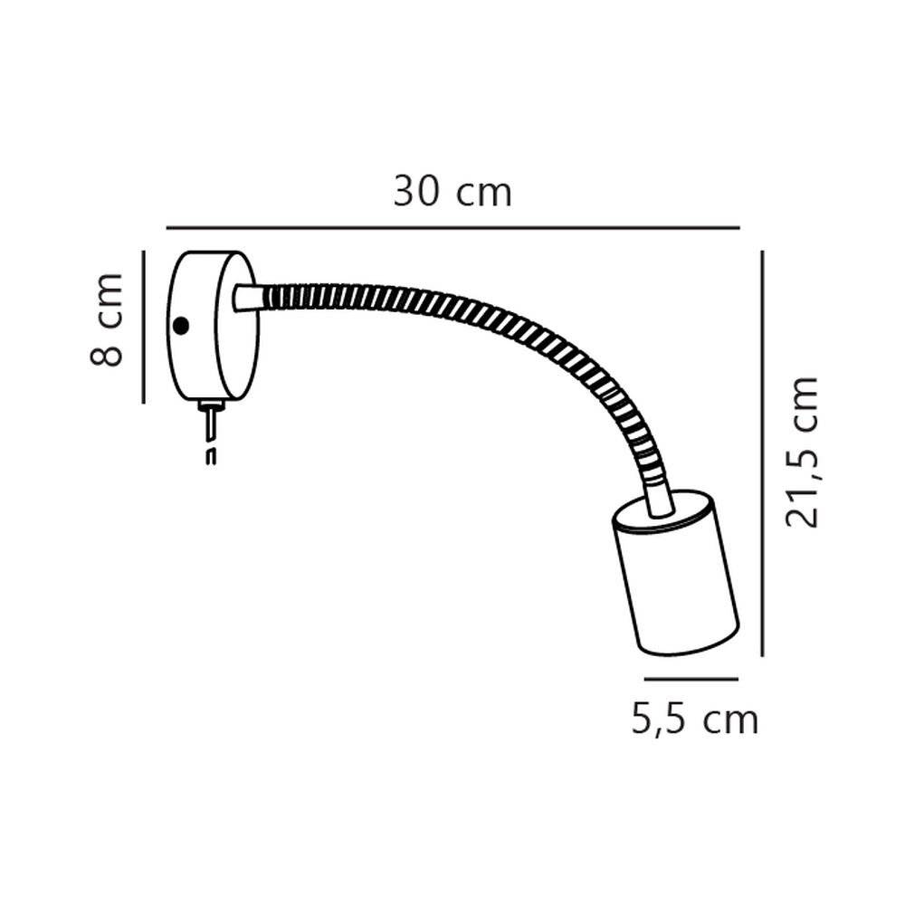 Preisbild für Nordlux Explore Flex Wandleuchte Metall und Ceramic Weiß | Geeignet für GU10