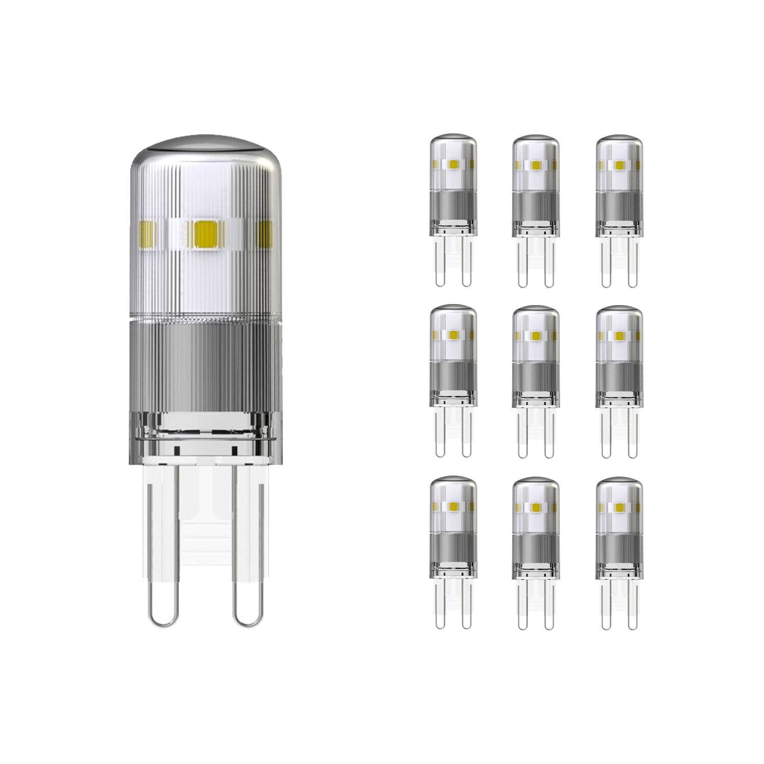 Mehrfachpackung 10x Noxion Bolt LED Capsule G9 1.9W 200lm - 827 Extra Warmweiß | Ersatz für 20W-0