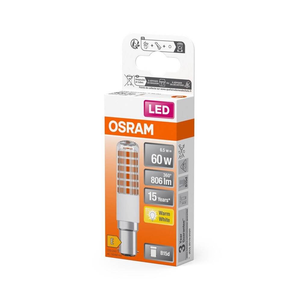 Preisbild für OSRAM LED SLIM - LED-Lampe - B15d - 6.5 W (Entsprechung 60 W)