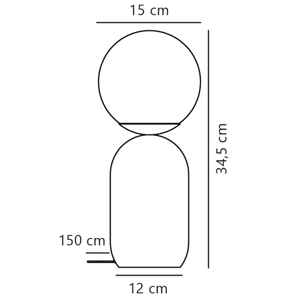 Preisbild für Tischleuchte Notti in Grün E14