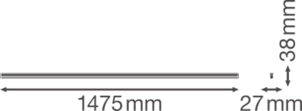 Symbolbild für Ledvance LED-Lichtleiste LNCOMPBat150025W4K