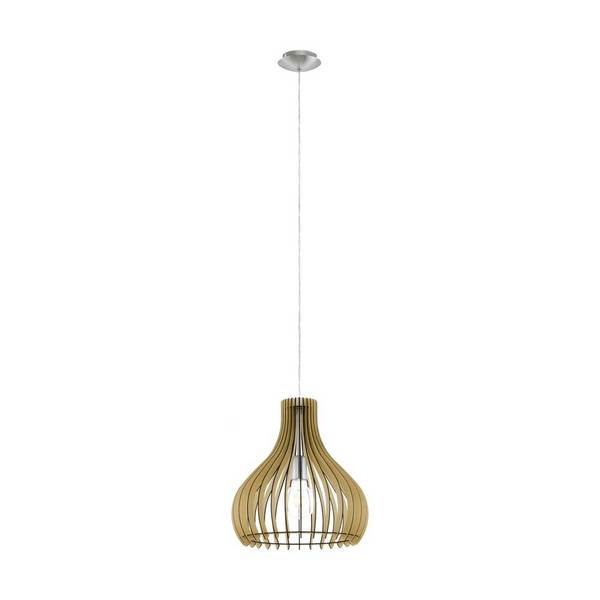 Eglo Pendelleuchte Tindori Stahl Satin-Nickel | IP20 - Geeignet für 1x E27
