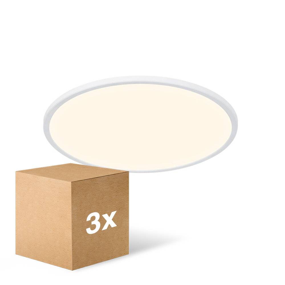 Mehrfachpackung 3x Nordlux LED-Deckenleuchte Oja 42 Weiß 19W 2100lm 120D - 830-840 CCT | Night Mo-0