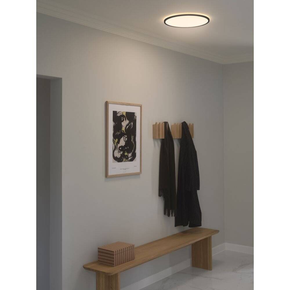 Symbolbild für Nordlux LED Deckenleuchte Oja 42 Schwarz 22W 2100lm - 827 Extra Warmweiß | 3-Stufen Dimmbar