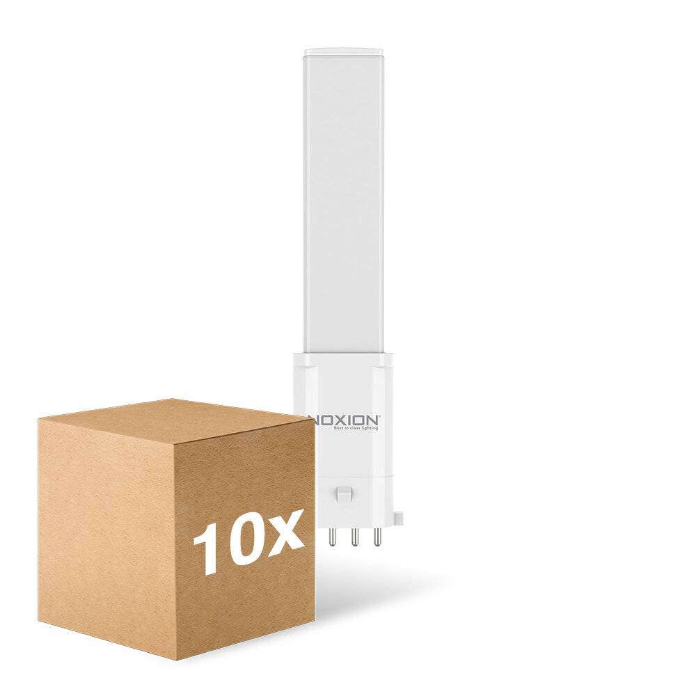 Mehrfachpackung 10x Noxion Lucent PL-S LED 4.3W - 840 Kaltweiß | 4-Pins - Ersatz Für 9W-0