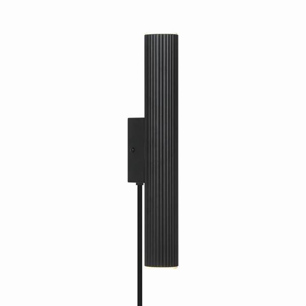 Nordlux Vico Wandleuchte Aluminium und Metall Schwarz Up & Down | Geeignet für 2x GU10