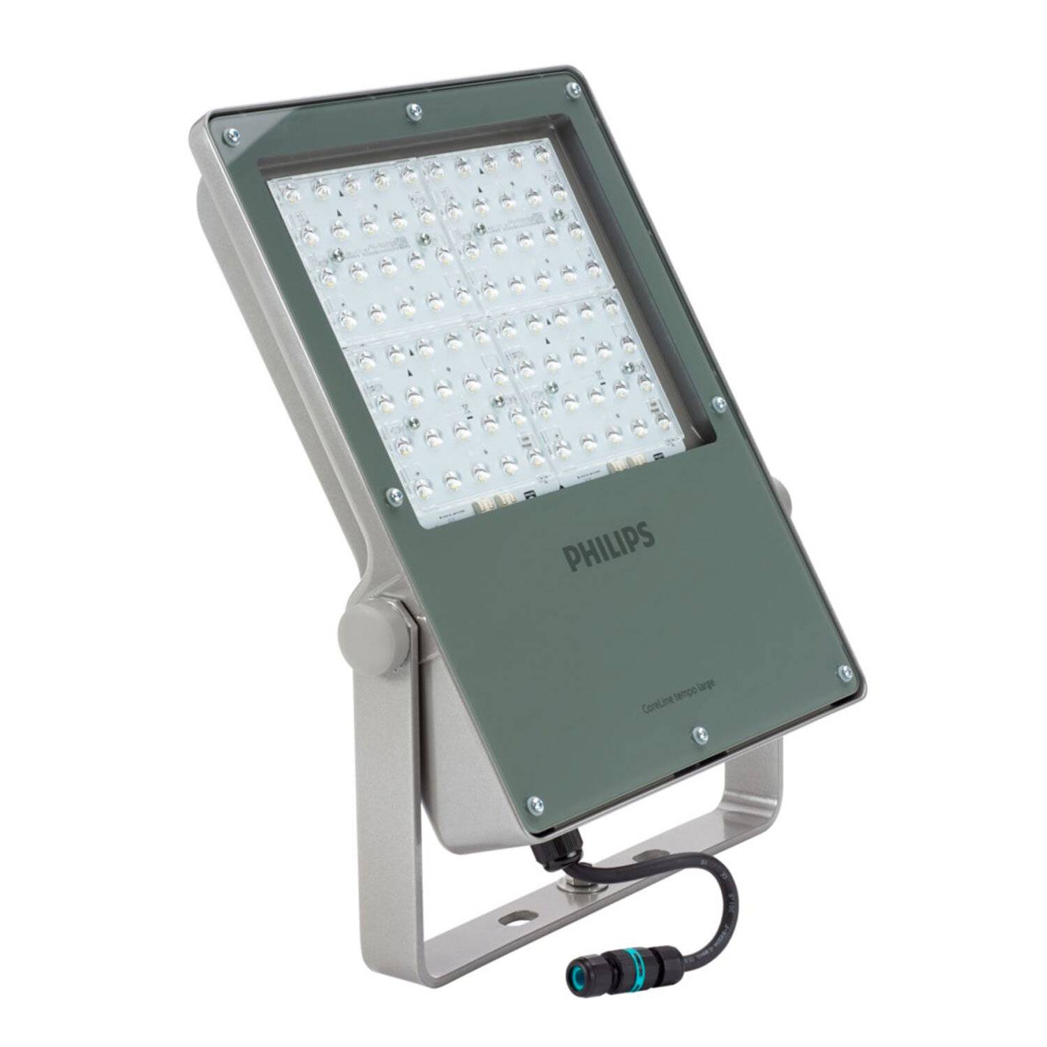Philips Led-Scheinwerfer Coreline BVP130 Grau 209W 30000lm 52x102D - 740 Kaltweiß | IP66 - Symmet-1