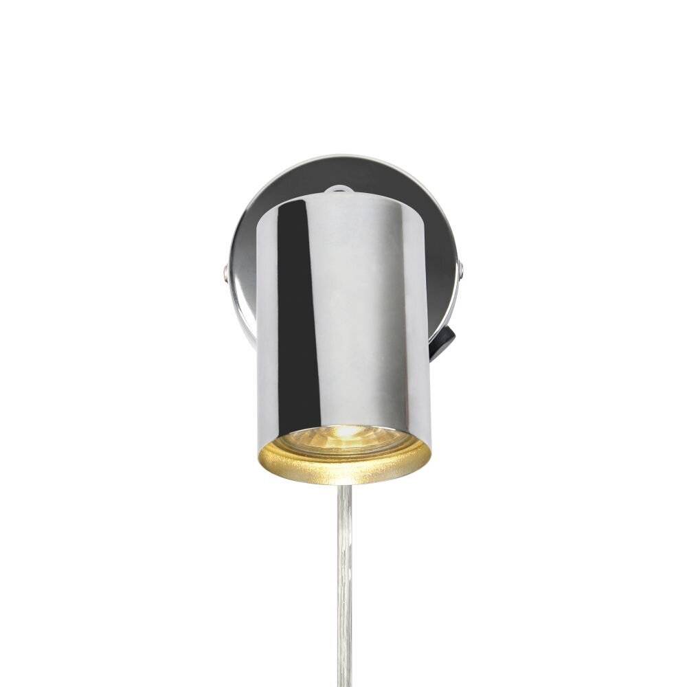 Symbolbild für Nordlux Explore Wandleuchte Metall und Ceramic Chrom | Geeignet für GU10