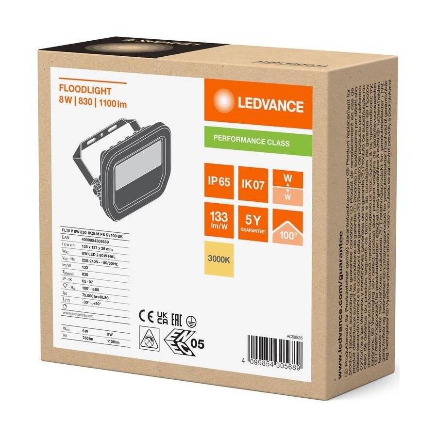 Preisbild für Ledvance LED-Fluter FL10P8W1K2LM830..BK