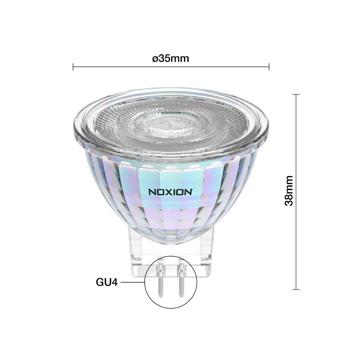 Preisbild für Noxion LED-Spot GU4 MR11 4.5W 345lm 36D - 927 Extra Warmweiß | Höchste Farbwiedergabe - Ersatz Fü